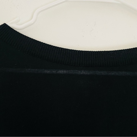 *DONATED* TOPSHOP Black Long Sleeved Top Mock Layer Sweater Back - Picture 10 of 12